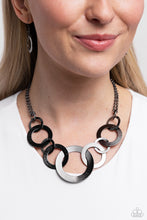 Load image into Gallery viewer, Uptown Links - Black - Paparazzi Accessories