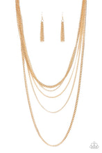 Load image into Gallery viewer, Top of the Food Chain - Gold - Paparazzi Accessories