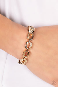 Powerhouse Plunder - Gold - Paparazzi Accessories
