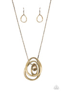 Luminous Labyrinth - Brass - Paparazzi Accessories