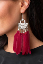 Load image into Gallery viewer, Plume Paradise - Red - Paparazzi Accessories