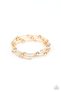 Spontaneous Shimmer - Gold - Paparazzi Accessories