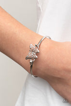 Load image into Gallery viewer, Did I FLUTTER? - Silver - Paparazzi Accessories