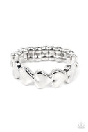 Rhythm of Love - Silver - Paparazzi Accessories
