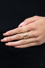 Load image into Gallery viewer, Dauntless Demeanor - Gold - Paparazzi Accessories