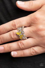 Load image into Gallery viewer, All FLUTTERED Up - Yellow - Paparazzi Accessories