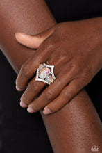 Load image into Gallery viewer, Bow Down to Dazzle - White - Paparazzi Accessories