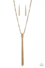 Load image into Gallery viewer, Metallic MESH-Up - Brass - Paparazzi Accessories