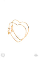 Harmonious Hearts - Gold - Paparazzi Accessories