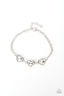 Little Heartbreaker - White - Paparazzi Accessories