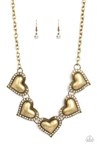 Kindred Hearts - Brass - Paparazzi Accessories
