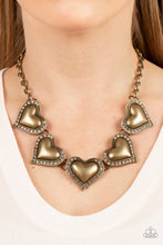 Load image into Gallery viewer, Kindred Hearts - Brass - Paparazzi Accessories