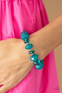 Happy-GLOW-Lucky - Keep GLOWING Forward - Blue - Paparazzi Accessories