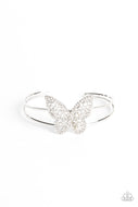 Butterfly Bella - White - Paparazzi Accessories