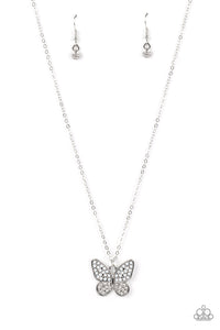 Flutter Forte - White - Paparazzi Accessories
