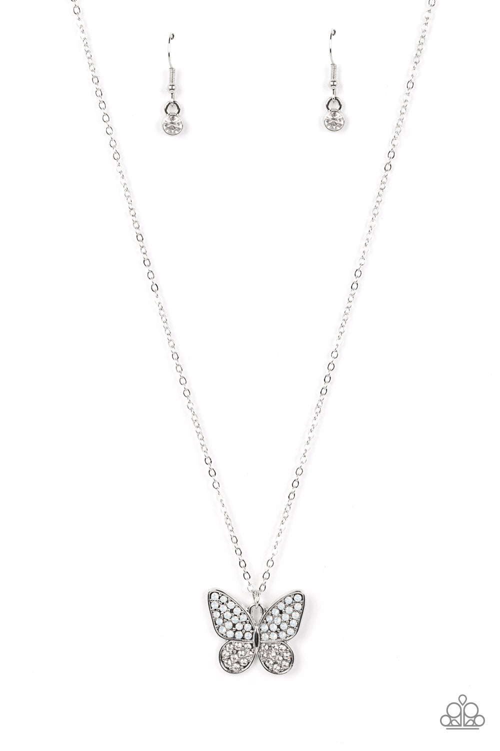 Flutter Forte - White - Paparazzi Accessories