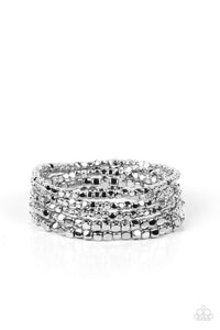Right on CUBE - Silver - Paparazzi Accessories