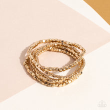 Load image into Gallery viewer, Right on CUBE - Gold - Paparazzi Accessories