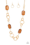 Stained Glass Glamour - Brown - Paparazzi Accessories