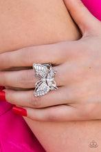 Load image into Gallery viewer, Fearless Flutter - White - Paparazzi Accessories