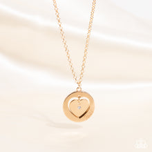 Load image into Gallery viewer, Heart Full of Faith - Gold - Paparazzi Accessories