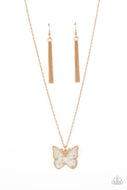 Gives Me Butterflies - Gold - Paparazzi Accessories