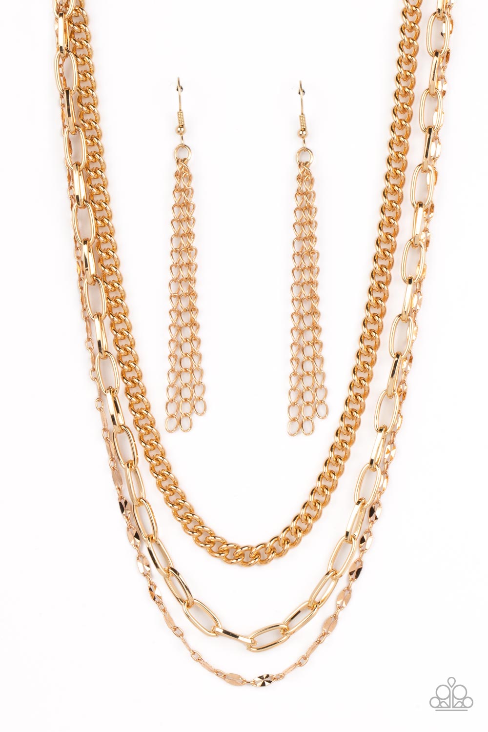 Galvanized Grit - Gold - Paparazzi Accessories