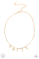 Say My Name - Gold - Paparazzi Accessories