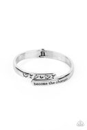 WINGS of Change - Silver - Paparazzi Accessories