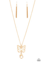 Load image into Gallery viewer, Gives Me Butterflies - Gold - Paparazzi Accessories