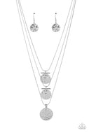 Dizzying Discs - Silver - Paparazzi Accessories