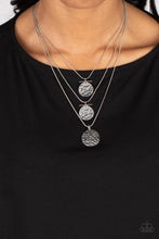 Load image into Gallery viewer, Dizzying Discs - Silver - Paparazzi Accessories