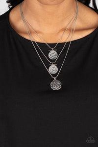 Dizzying Discs - Silver - Paparazzi Accessories