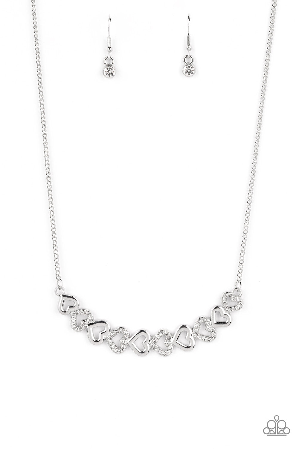 Sparkly Suitor - White - Paparazzi Accessories