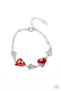 Cluelessly Crushing - Red - Paparazzi Accessories
