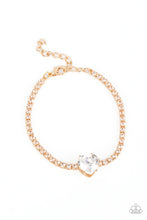 Load image into Gallery viewer, Bedazzled Beauty - Gold - Paparazzi Accessories