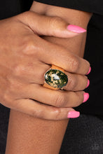 Load image into Gallery viewer, Gold Leaf Glam - Black - Paparazzi Accessories
