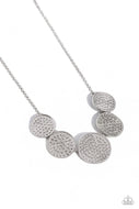 Medaled Mosaic - White - Paparazzi Accessories