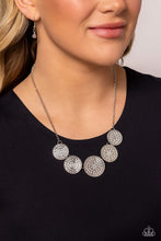 Load image into Gallery viewer, Medaled Mosaic - White - Paparazzi Accessories