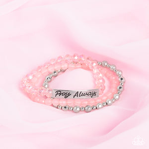 Pray Always - Pink - Paparazzi Accessories