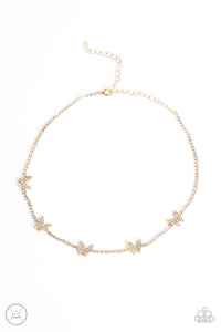 Fluttering Fanatic - Gold - Paparazzi Accessories
