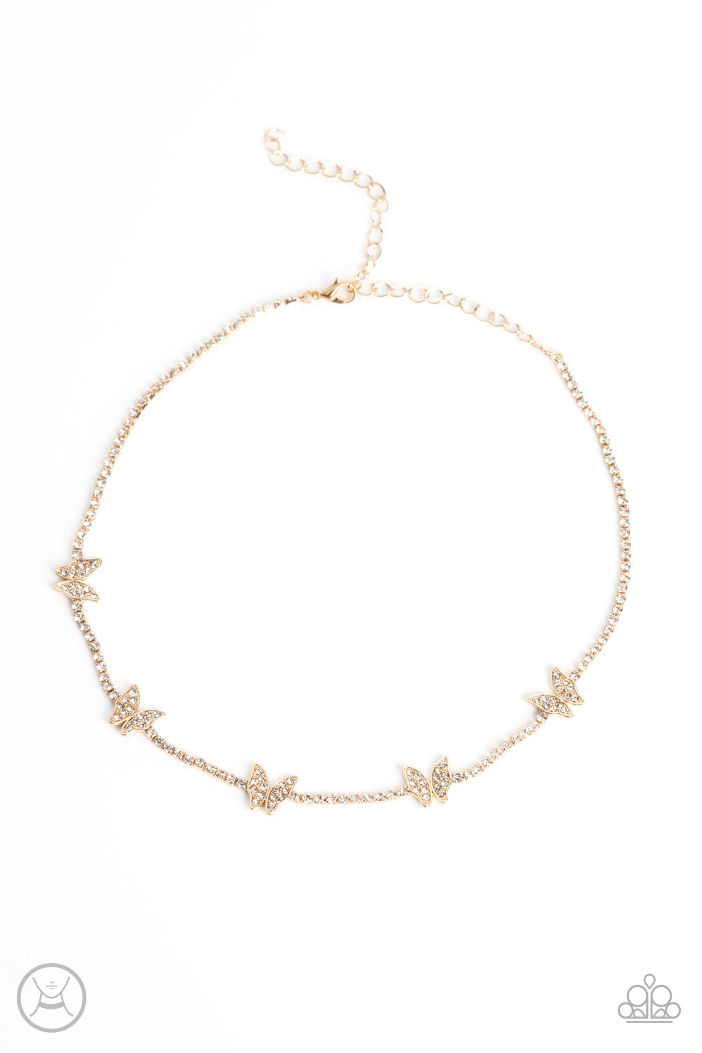 Fluttering Fanatic - Gold - Paparazzi Accessories