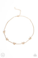 Fluttering Fanatic - Gold - Paparazzi Accessories