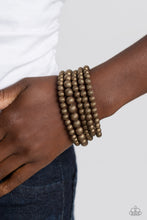 Load image into Gallery viewer, Sonoran Stripes - Brass - Paparazzi Accessories
