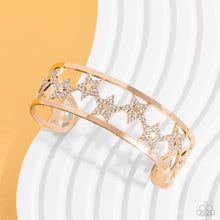 Load image into Gallery viewer, Starry Suffragette - Gold - Paparazzi Accessories