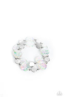Discus Throw - White - Paparazzi Accessories