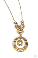 High HOOPS - Brass - Paparazzi Accessories