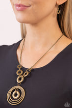 Load image into Gallery viewer, High HOOPS - Brass - Paparazzi Accessories