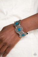 Painted Garden - Blue -Paparazzi Accessories