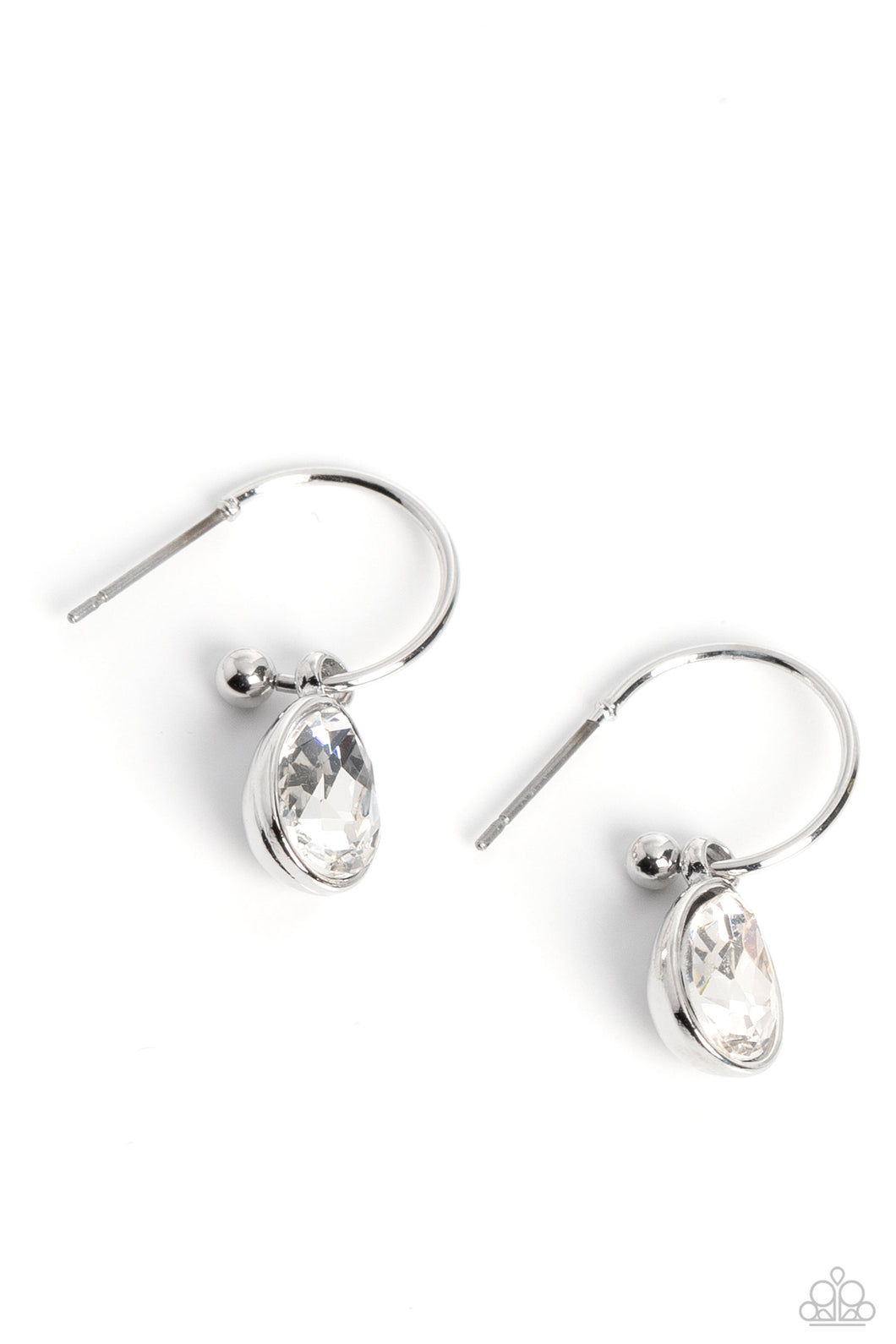 Teardrop Tassel - White - Paparazzi Accessories